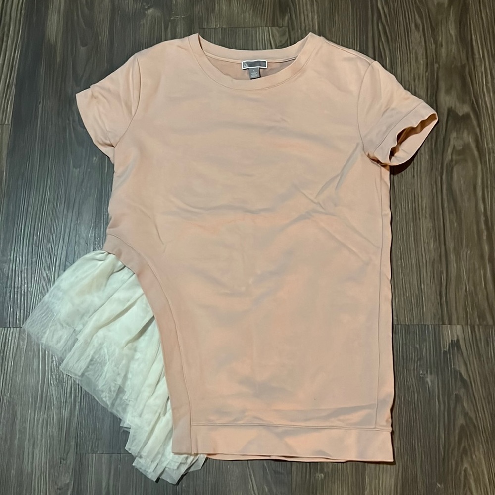 Chelsea28 tulle sweater top size small